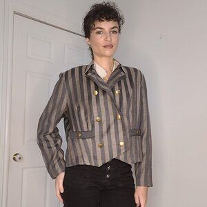Brown striped blazer from the Schneberger brand